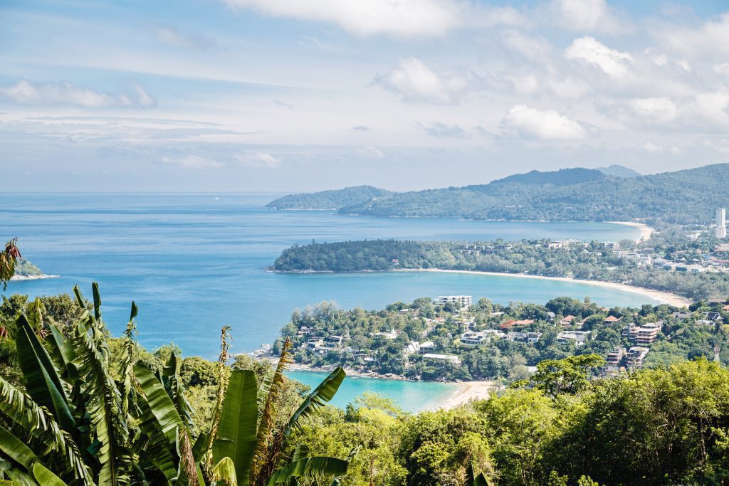 Panoramic view of the seascape. Phuket, Thailand