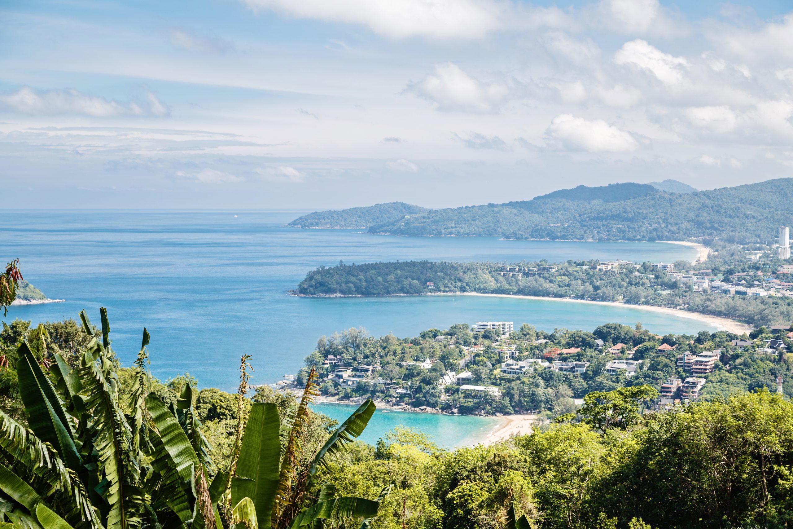 Panoramic view of the seascape. Phuket, Thailand