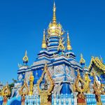 The Wat Rong Suea Ten (Blue Temple) in Chiang Rai, Thailand